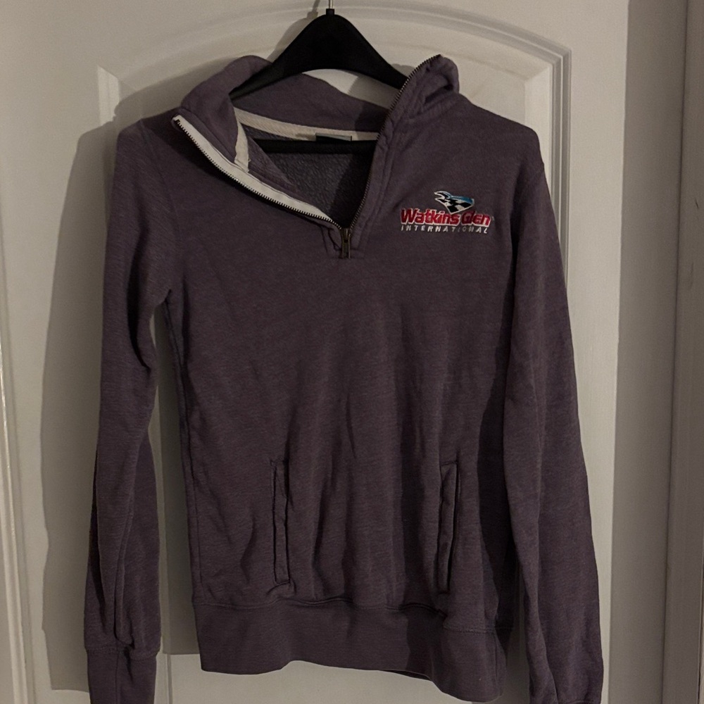 MV Sport Purple Quarter-Zip Hoodie
